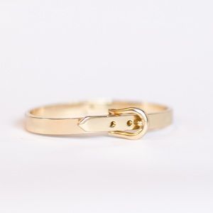 Gold Belt Buckle Bracelet